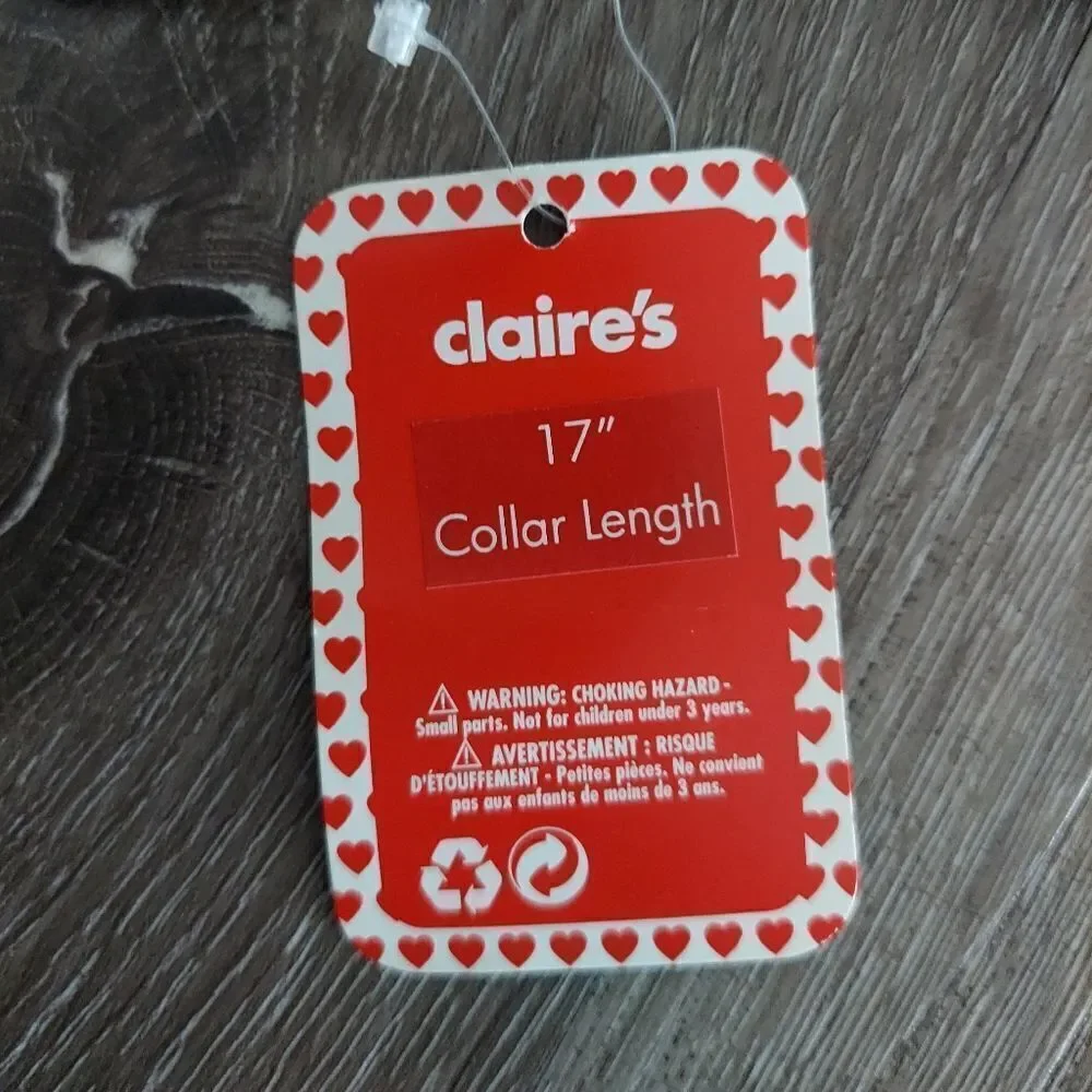 Claires Pet Collar and Bandana 17in Collar Llength Pink and Multi Colors NWT!